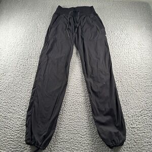 Lululemon Dance Studio Pants Womens 2 Black Mid‎ Rise Full Length Yoga Workout